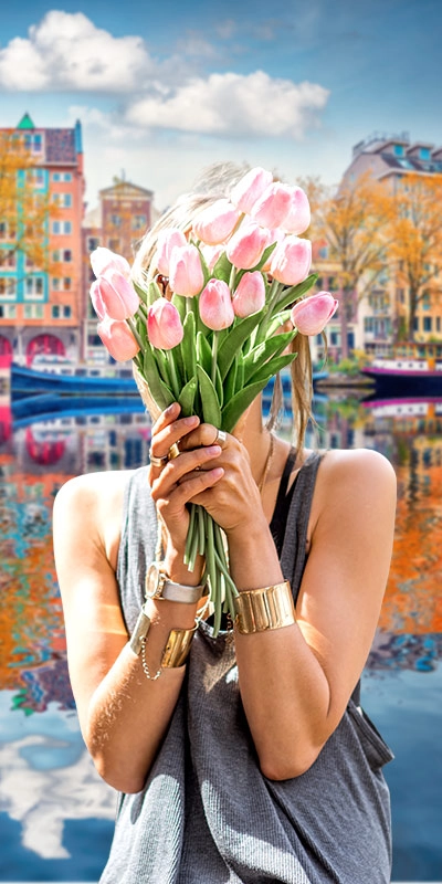 Holandsko – tulipány a Amsterdam