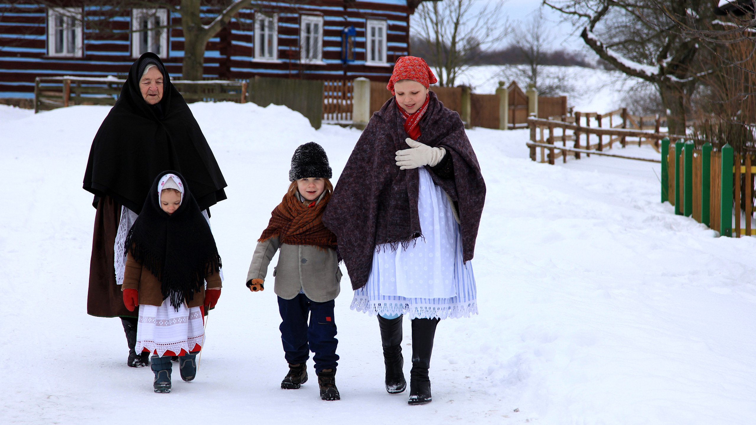 Kouřimský skanzen o Vánocích
