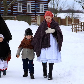 Kouřimský skanzen o Vánocích