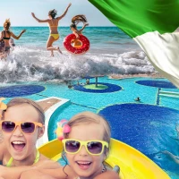 Lignano Sabbiadoro – moře a bazén s tobogány