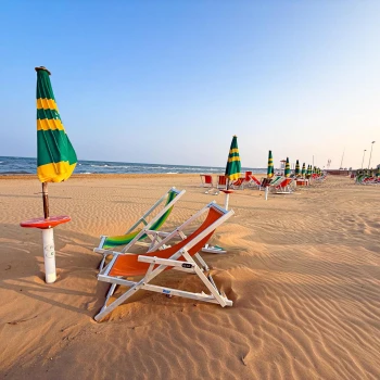 Lignano Sabbiadoro – moře a bazén s tobogány