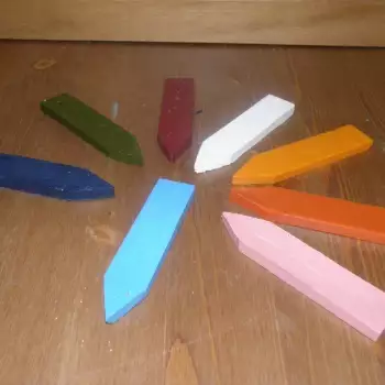 Výroba voskových pastelek