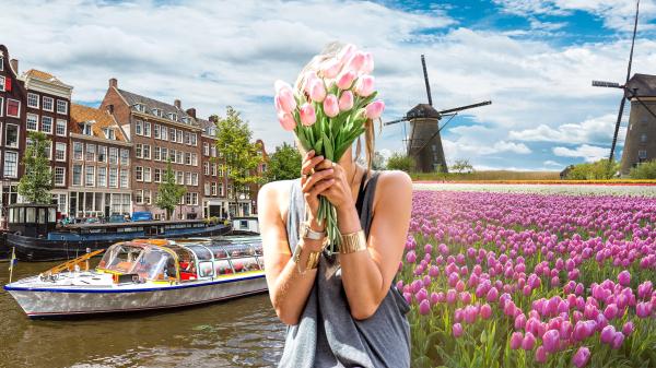 Holandsko - tulipány a Amsterdam